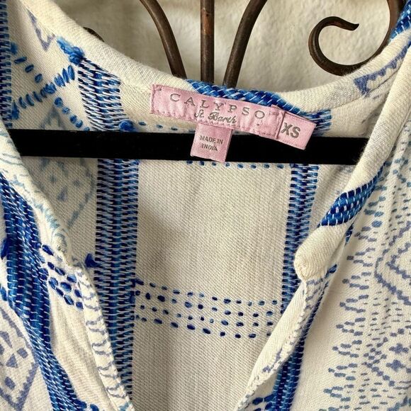 Calypso St Barth tunic style coverup. 100% cotton gorgeous size XS. - Picture 3 of 7